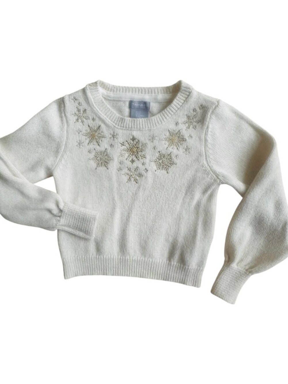Tahari Ivory SNOWFLAKE Sweater Size 4T